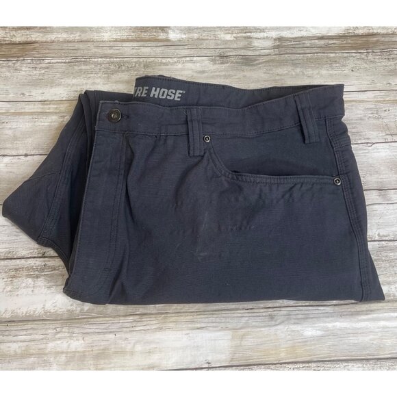 Duluth Trading Co. Flex Fire Hose Pants 44x30 Steel Blue 97% Cotton 3% Spandex - Picture 6 of 8